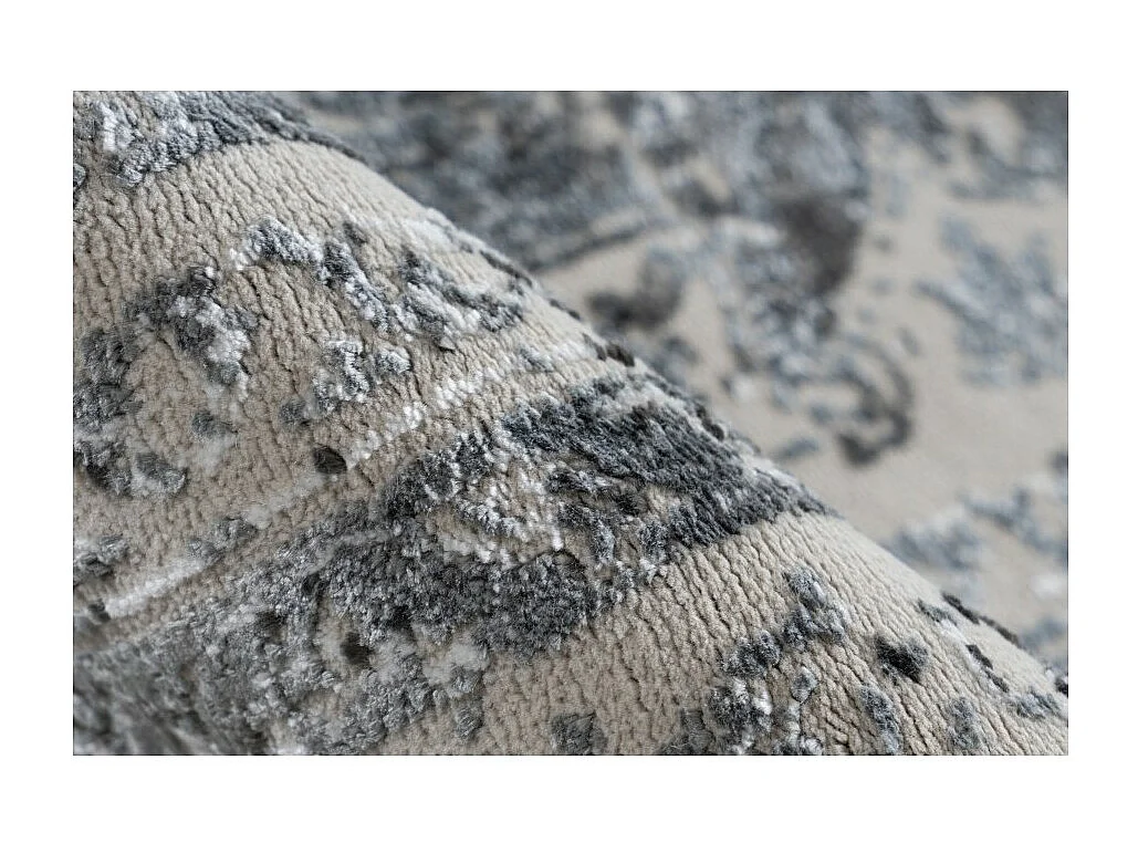 Tapis Pierre Cardin 290x200cm, design E209E coloris argent - Confort et élégance pour votre intérieur