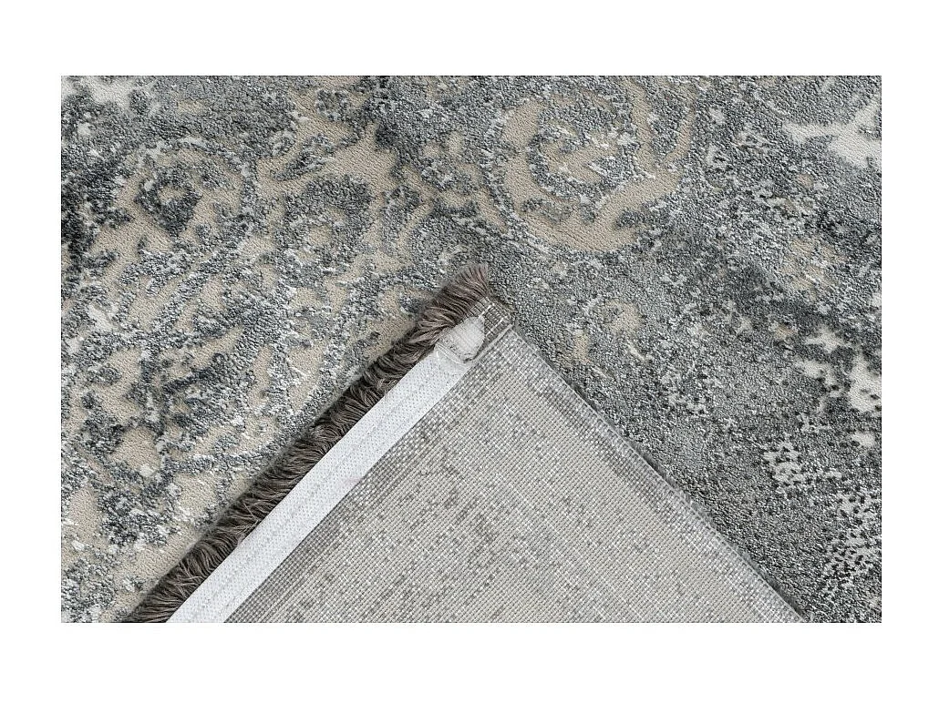 Tapis Pierre Cardin 290x200cm, design E209E coloris argent - Confort et élégance pour votre intérieur