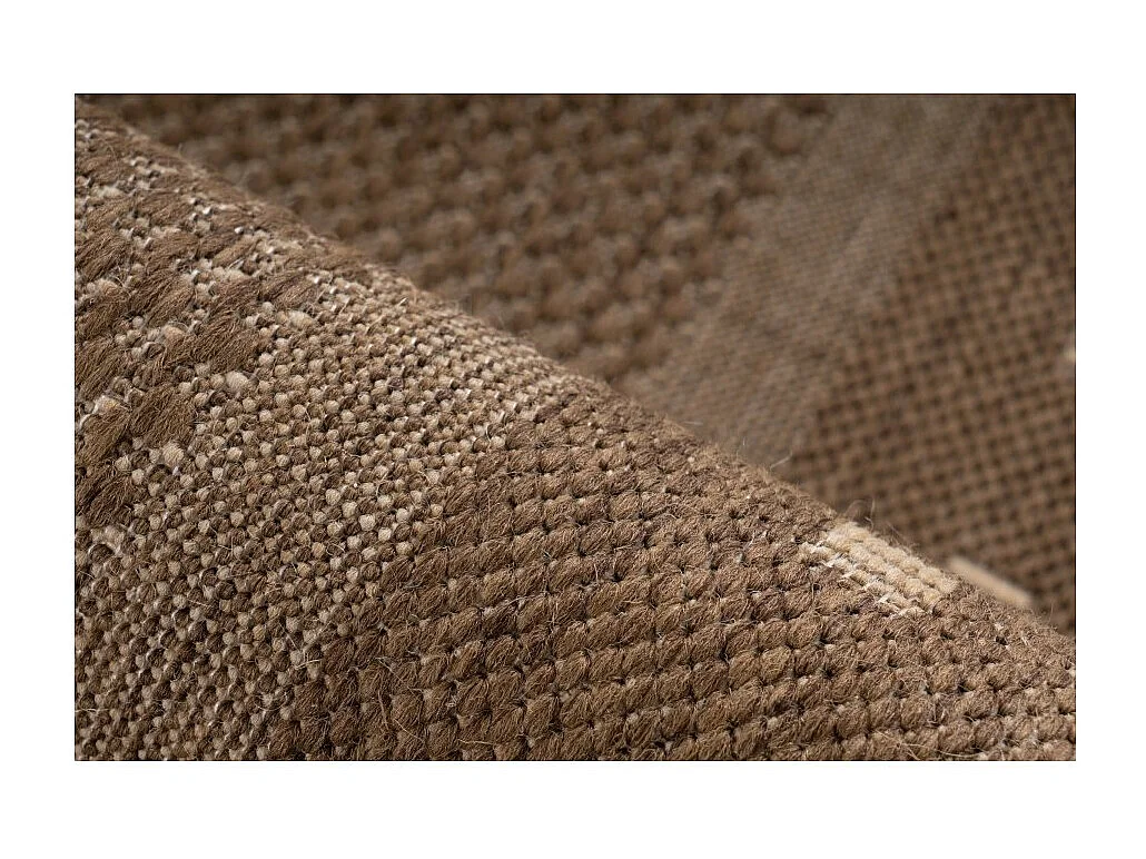 Teppich 110x60cm, Design F025A in Kaffee-Farbe - Komfort und Eleganz für Ihr Interieur