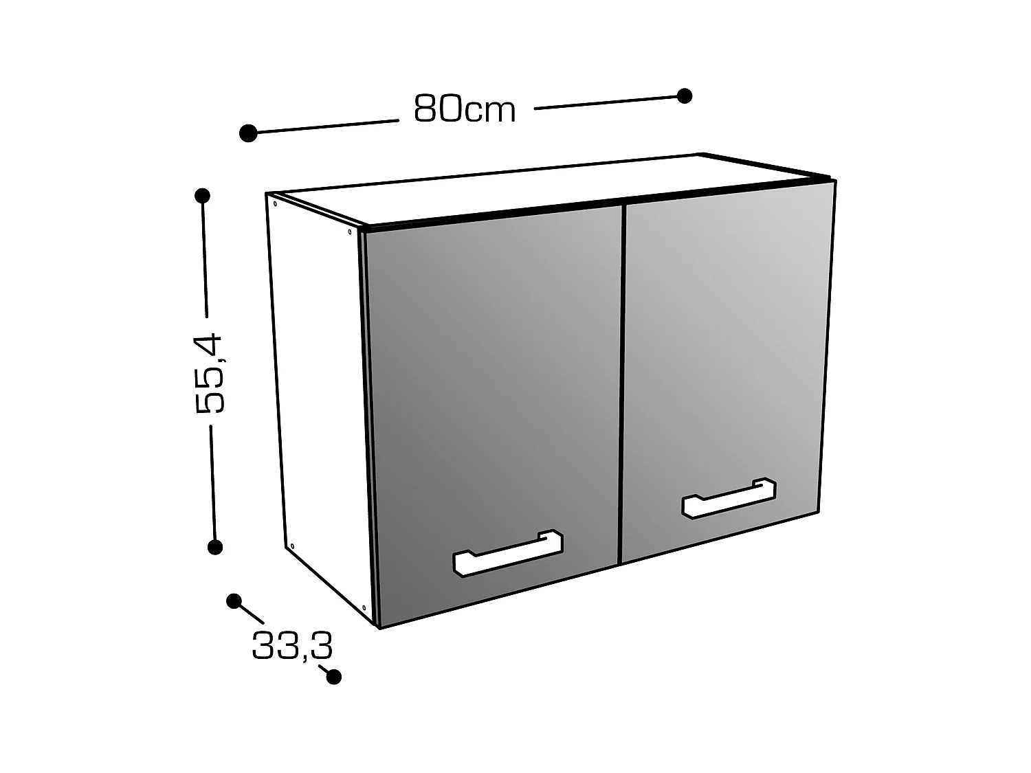 Cozinha completa com plano de trabalho 300 cm natural e preto - TRATTORIA