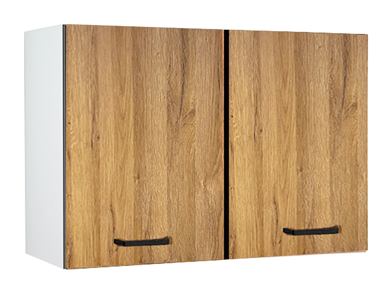 Complete keuken - Met werkblad 300 cm - Naturel en zwart - TRATTORIA