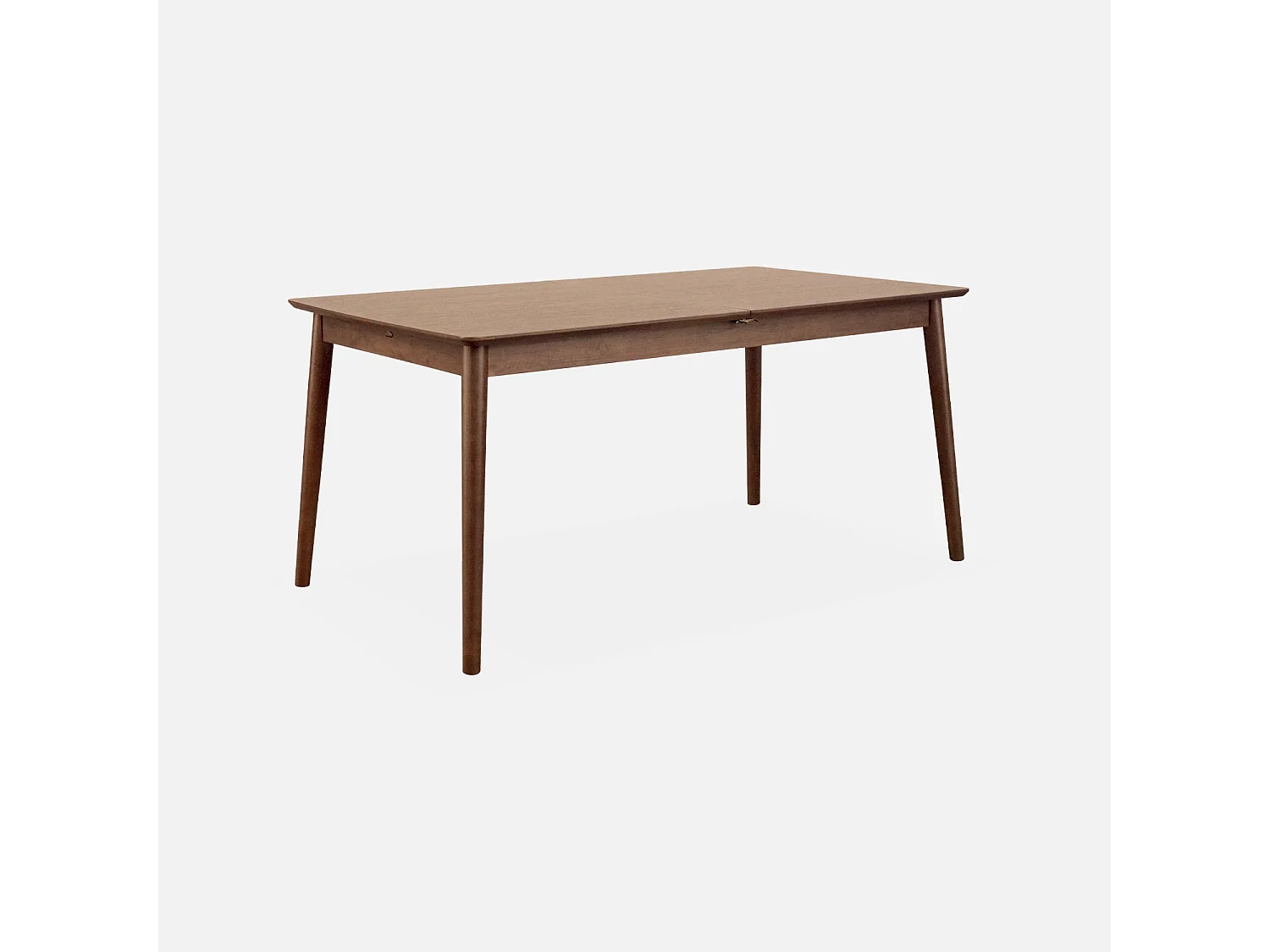 Tavolo da pranzo rettangolare allungabile, 6-8 posti, marrone