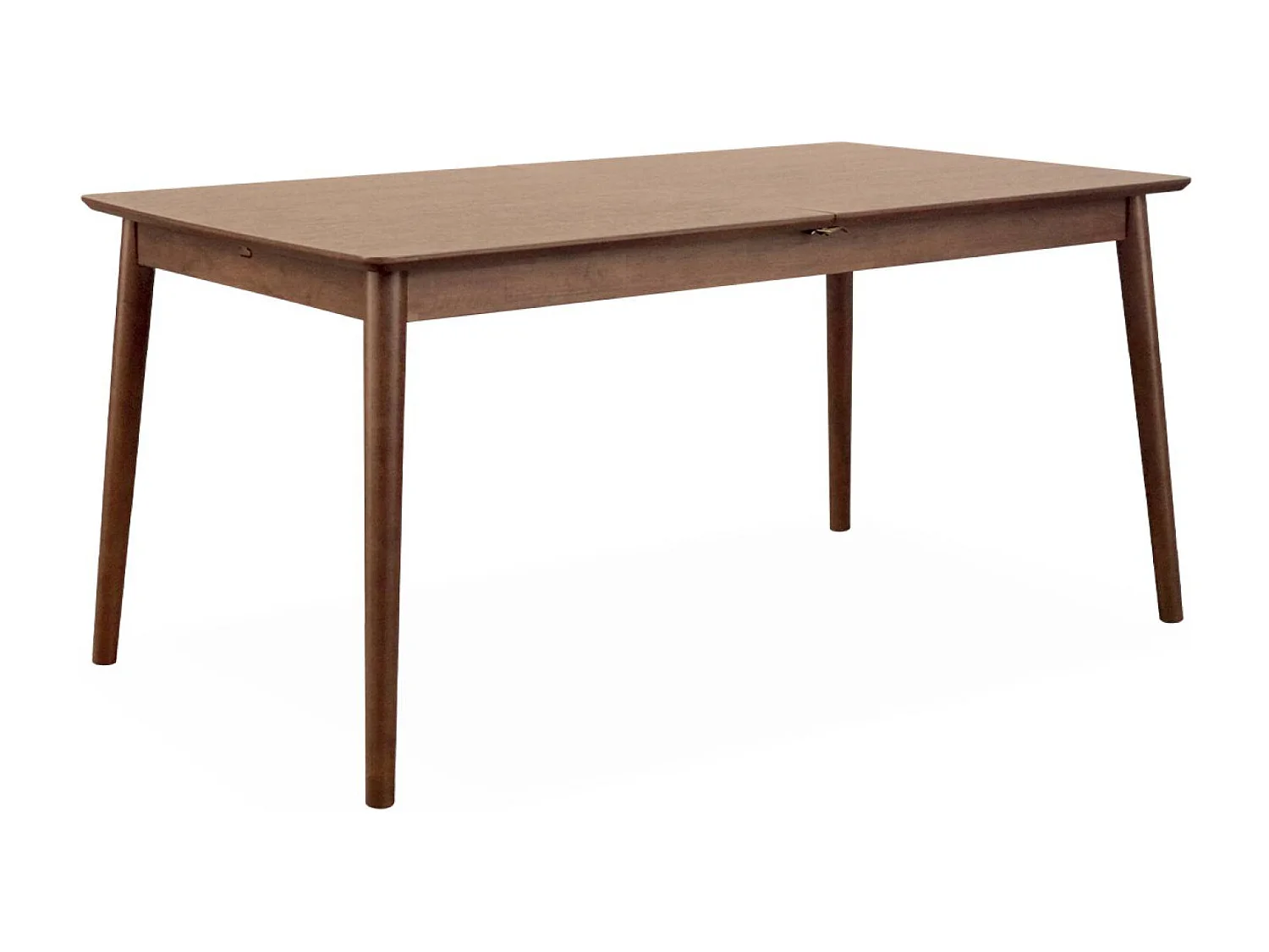 Mesa de comedor rectangular extensible de 6-8 plazas nogal