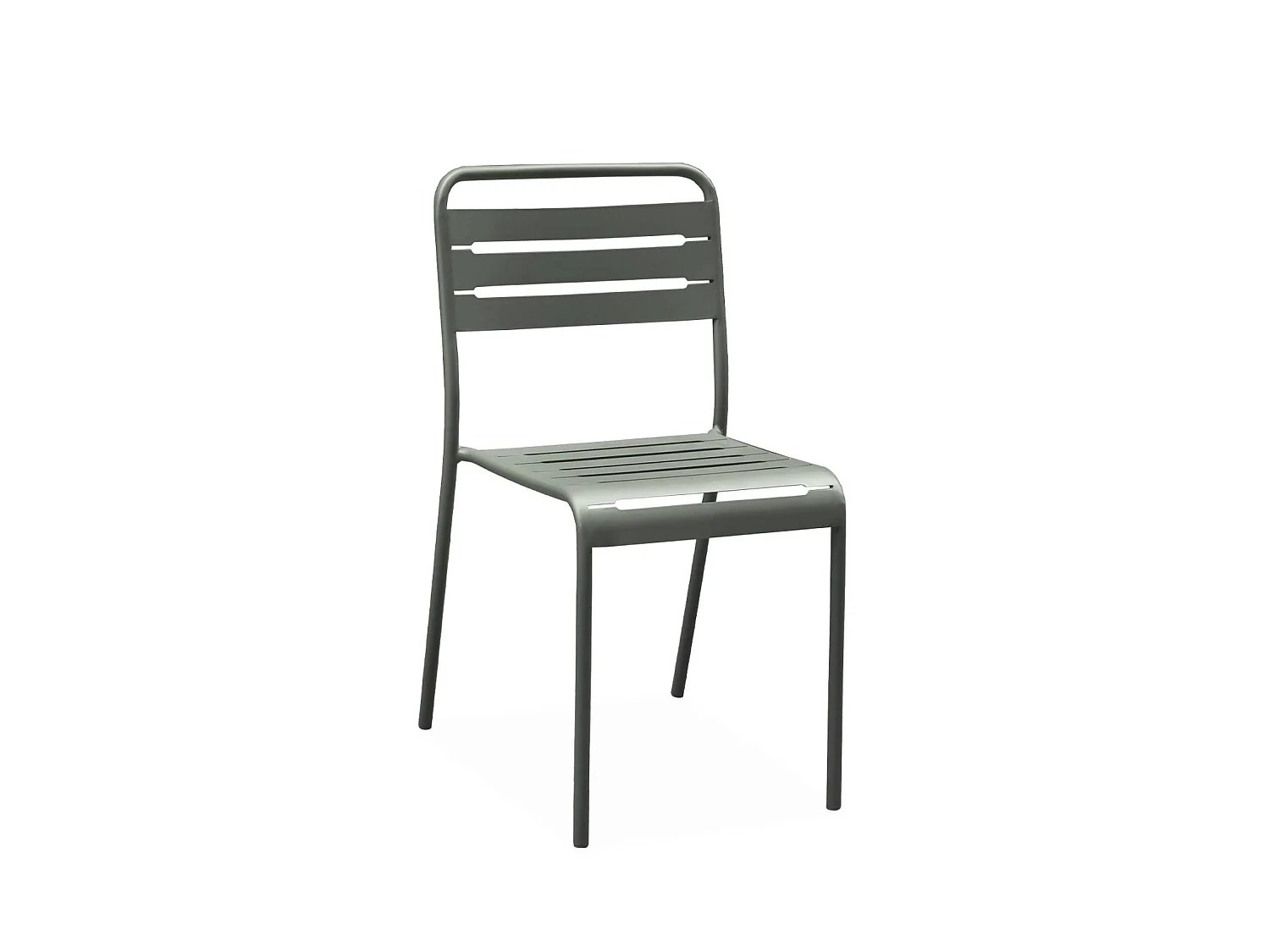 Set tavolo da giardino bistrot in metallo con 4 sedie, 120cm, verde