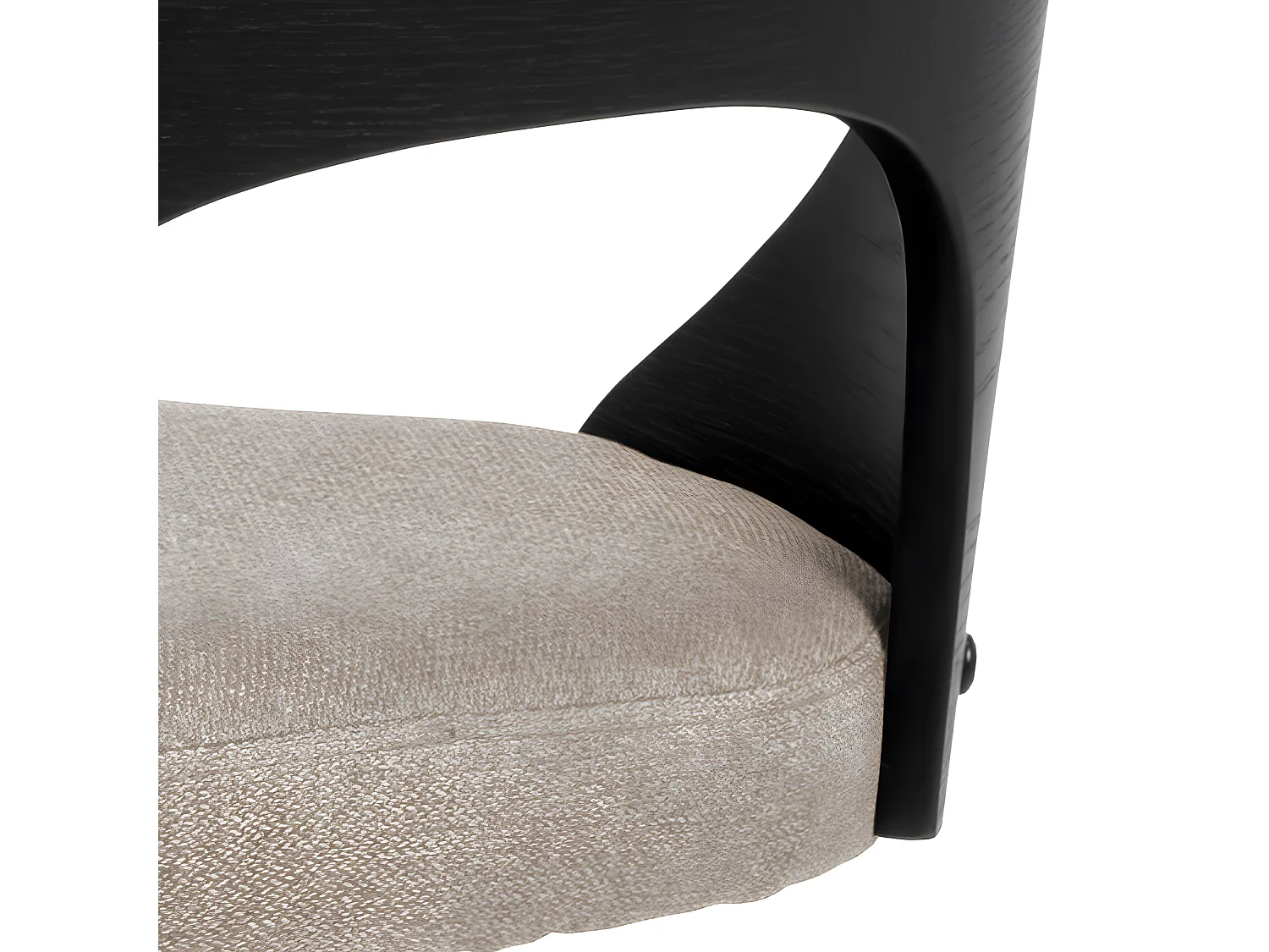 Coryna - Lot de 2 tabourets de bar réglable en tissu et métal H62-84cm - Beige