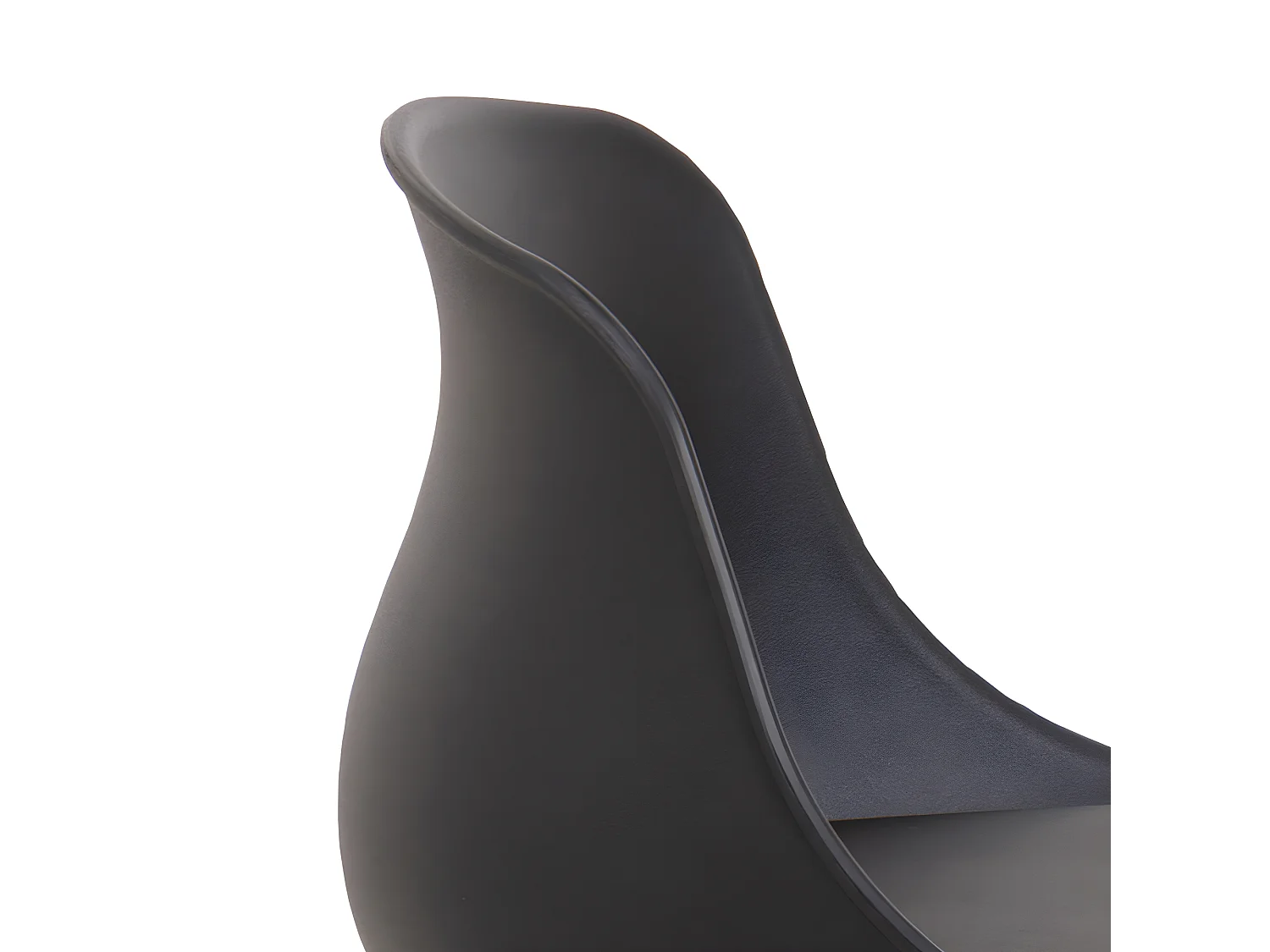 Uranie - Lot de 2 tabourets de bar en simili et métal H66 cm - Noir