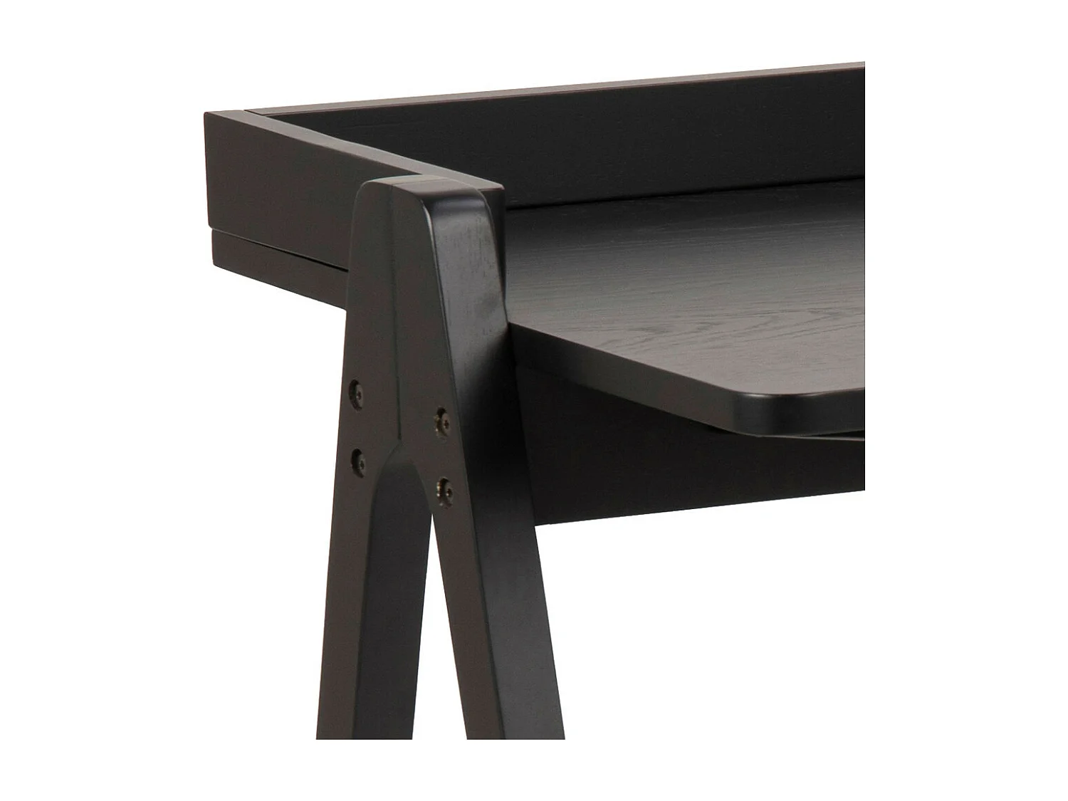 Forbestra - Bureau en bois L127cm - Noir