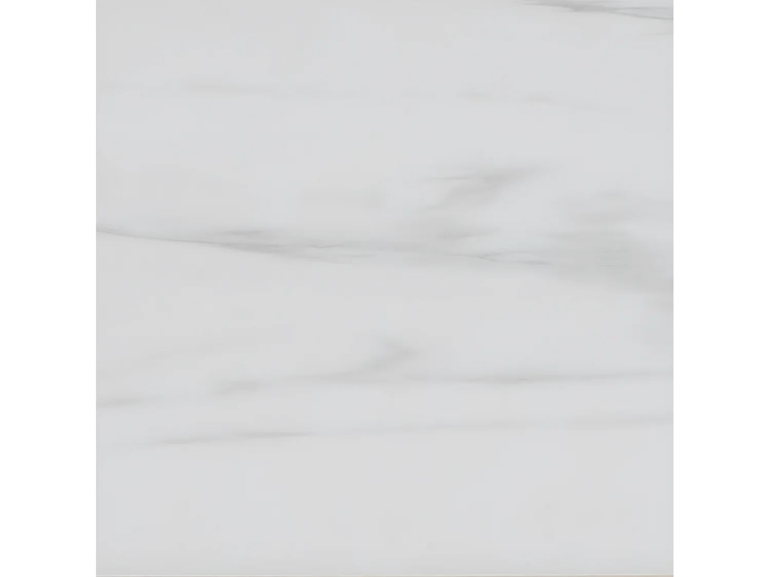 Eurame - Table à manger 6 places en céramique et métal - Blanc