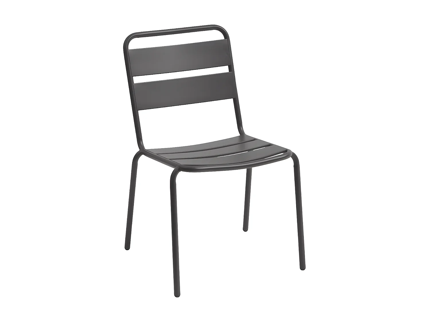 Chaise de jardin métal Phuket graphite Hespéride