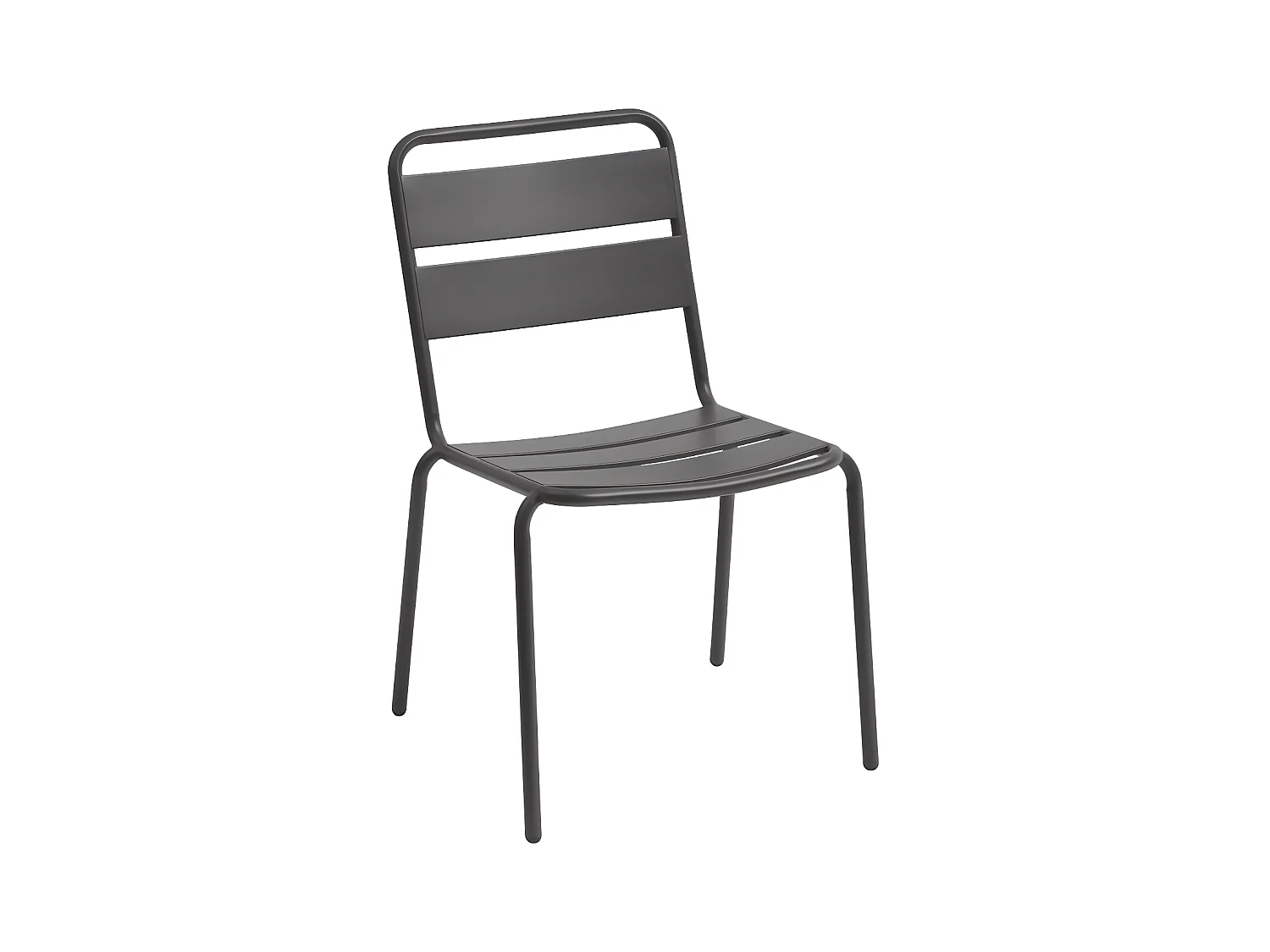 Silla Exterior 52cm Phuket Jardín Terraza Contemporáneo Gris Grafito