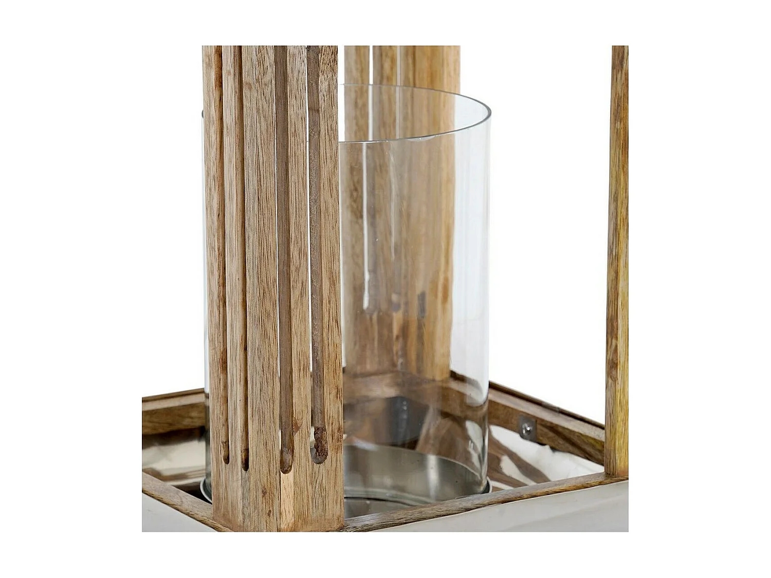 Farol DKD Home Decor Plata Metal Cristal (23 x 23 x 36 cm)