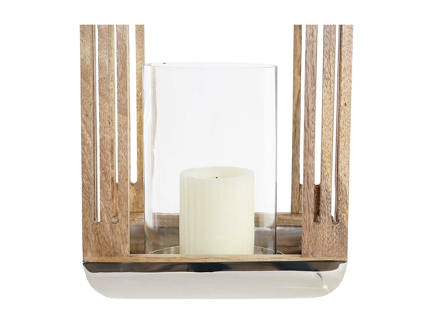 Farol DKD Home Decor Plata Metal Cristal (23 x 23 x 36 cm)