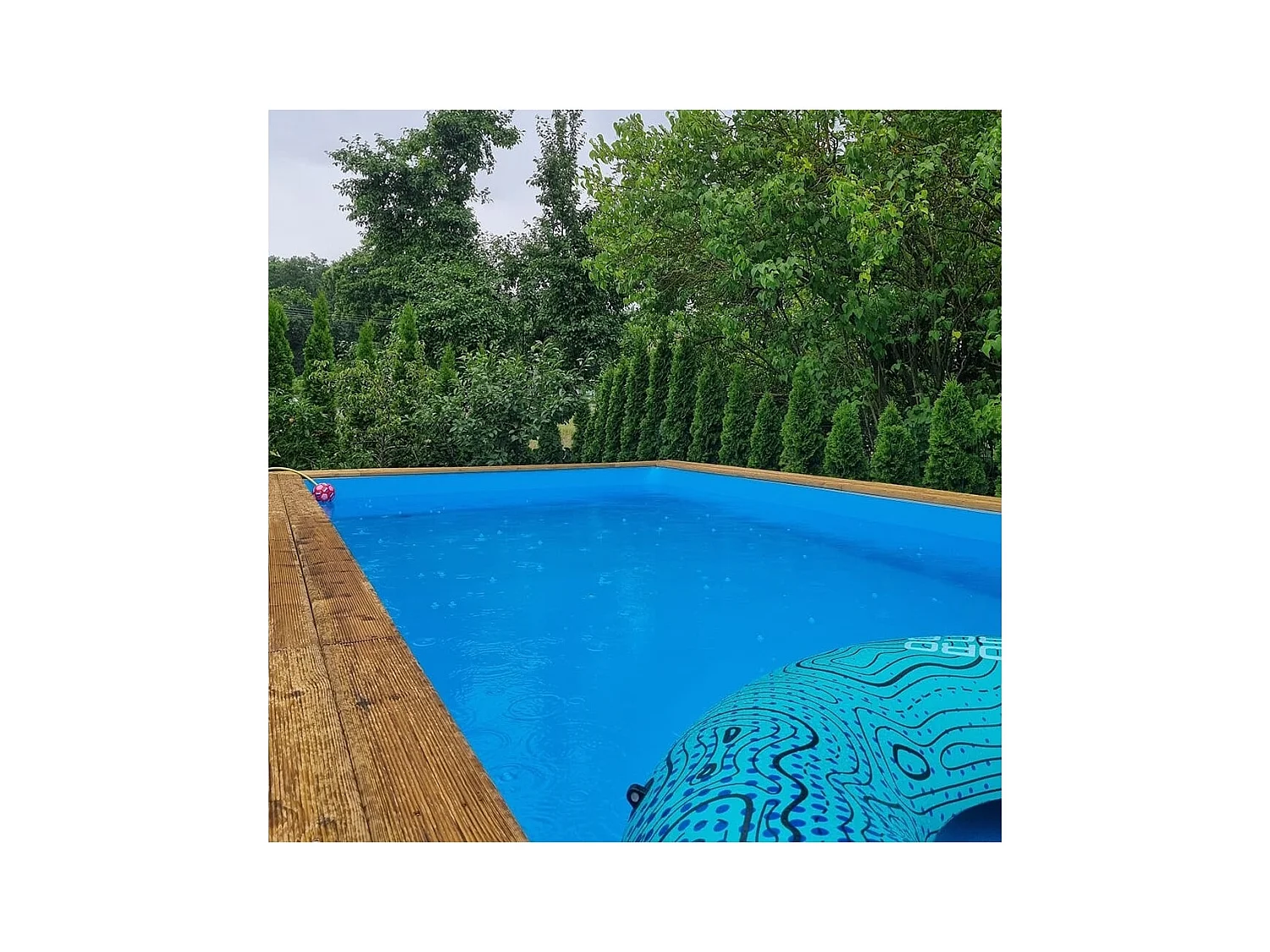 Piscine en bois Aqua 8.5x4.35 - H.1.45 m fixations à sceller - BAS7309OSPI+SZA - ALTANKA