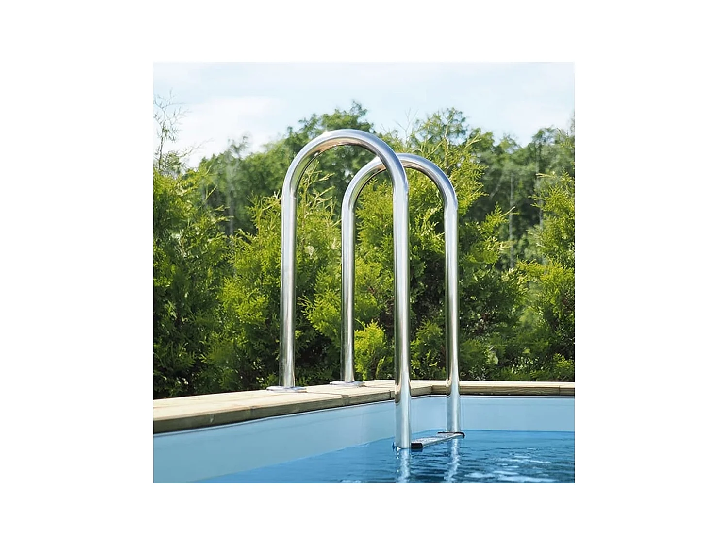 Piscine en bois Nemo 7.3x3.97 - H.1.45 m fixations à sceller - BAS7305OSPI - ALTANKA