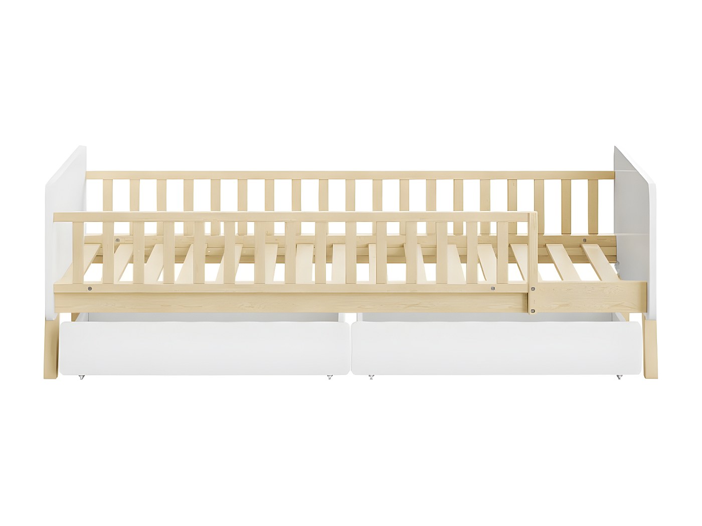 Letto da giorno allungabile con cassetti Grigio chiaro