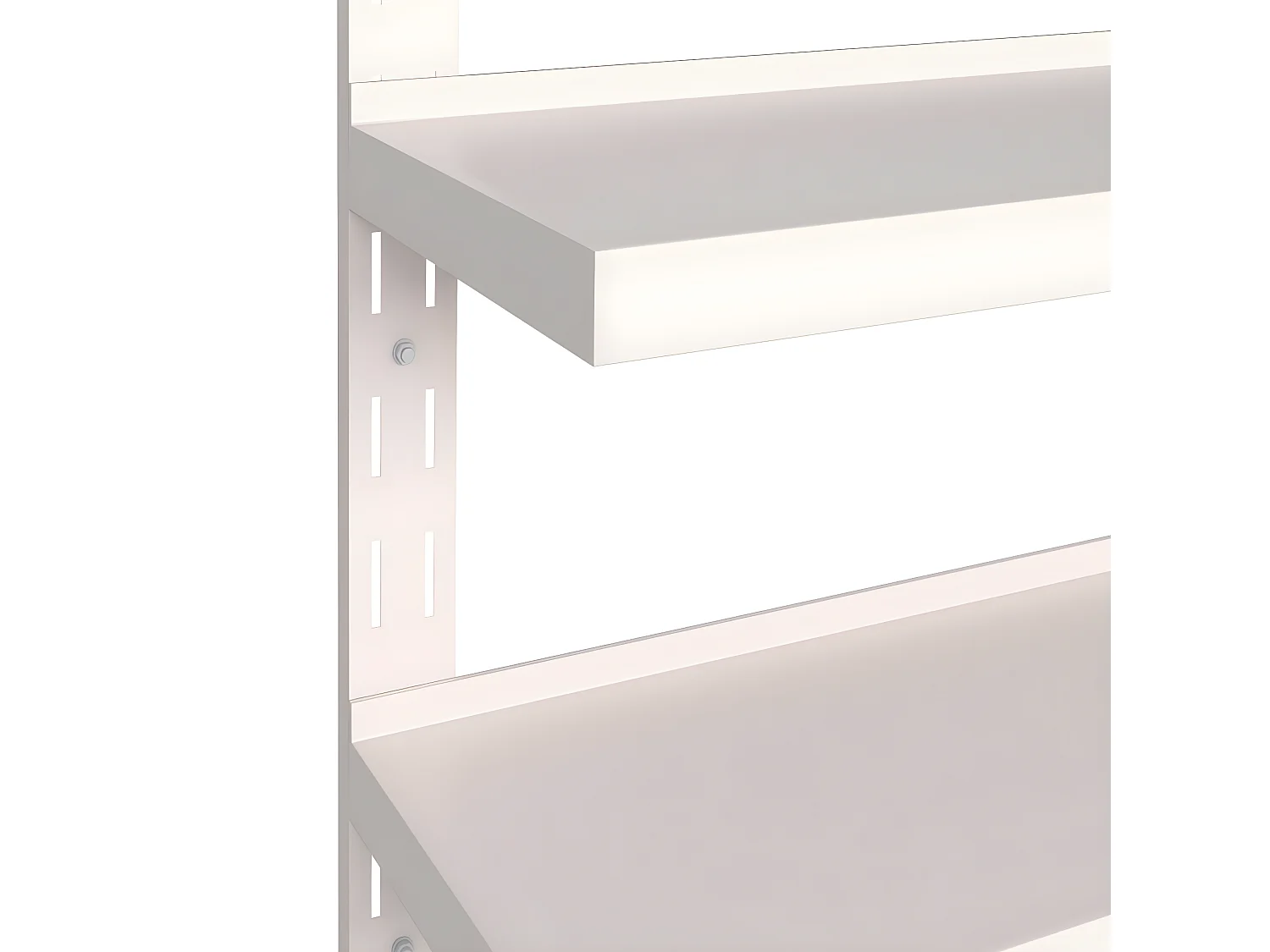 étagères murales flottantes à 2 niveaux 2 pcs Inox 200x30 cm