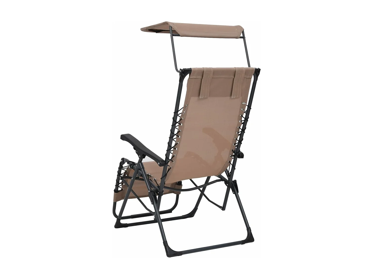 Opvouwbare terrasstoelen 2 stuks Textilène Taupe