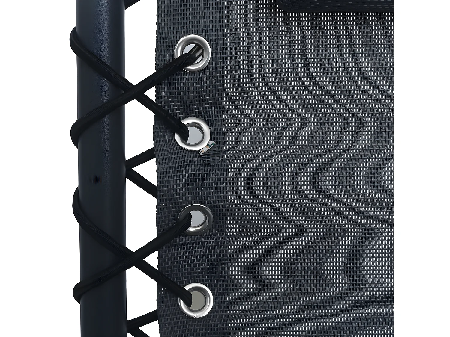 Sedia da terrazza pieghevole Textilène grigia