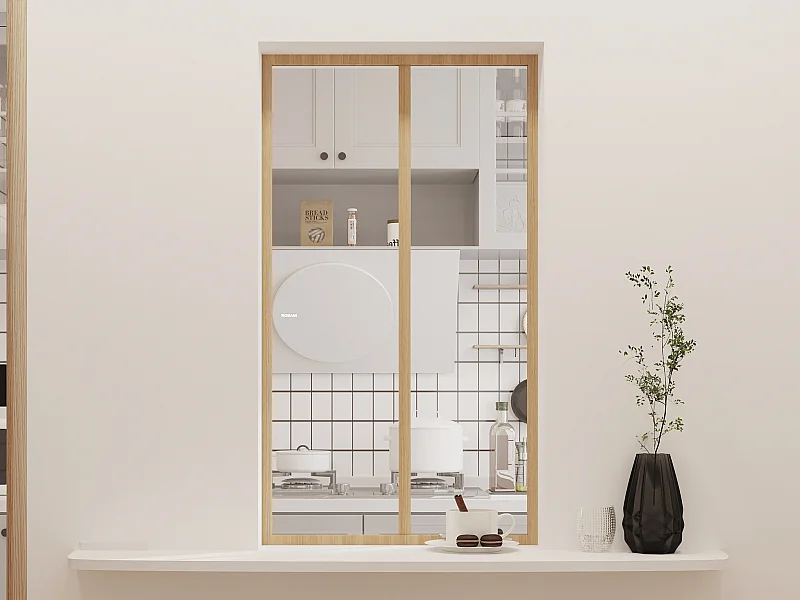 Verrière atelier en aluminium thermolaqué - 60x105 cm - Naturel clair - BAYVIEW