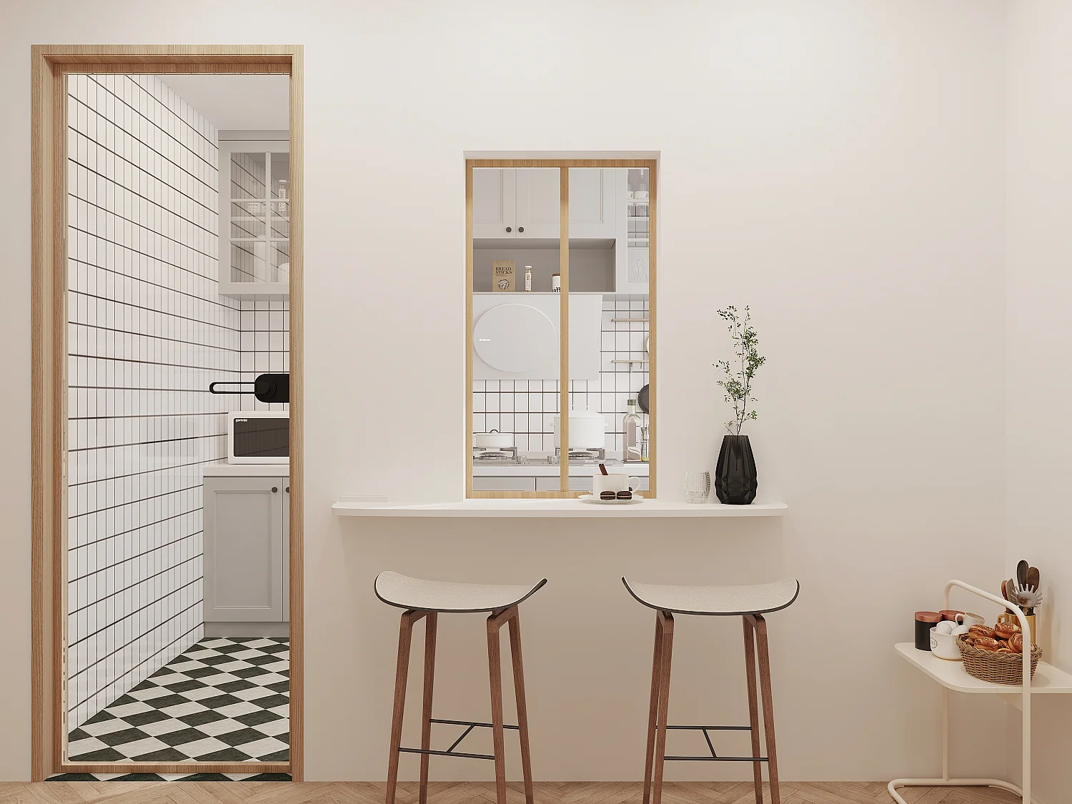 Verrière atelier en aluminium thermolaqué - 60x105 cm - Naturel clair - BAYVIEW