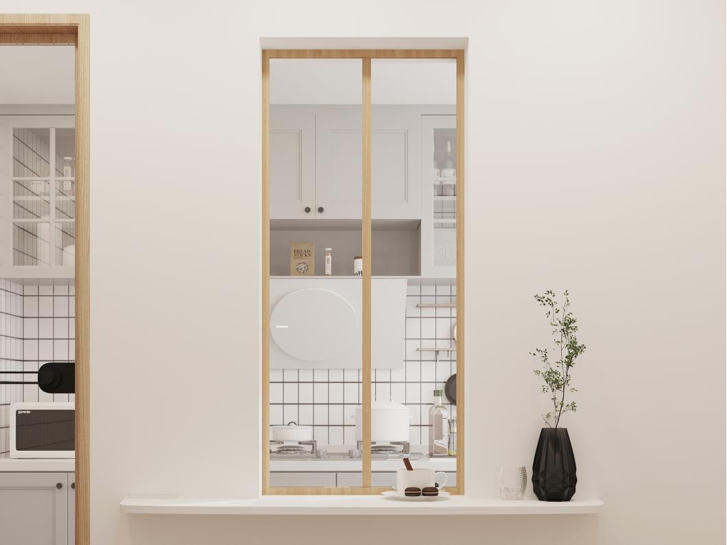 Verrière atelier en aluminium thermolaqué - 60x130 cm - Naturel clair - BAYVIEW