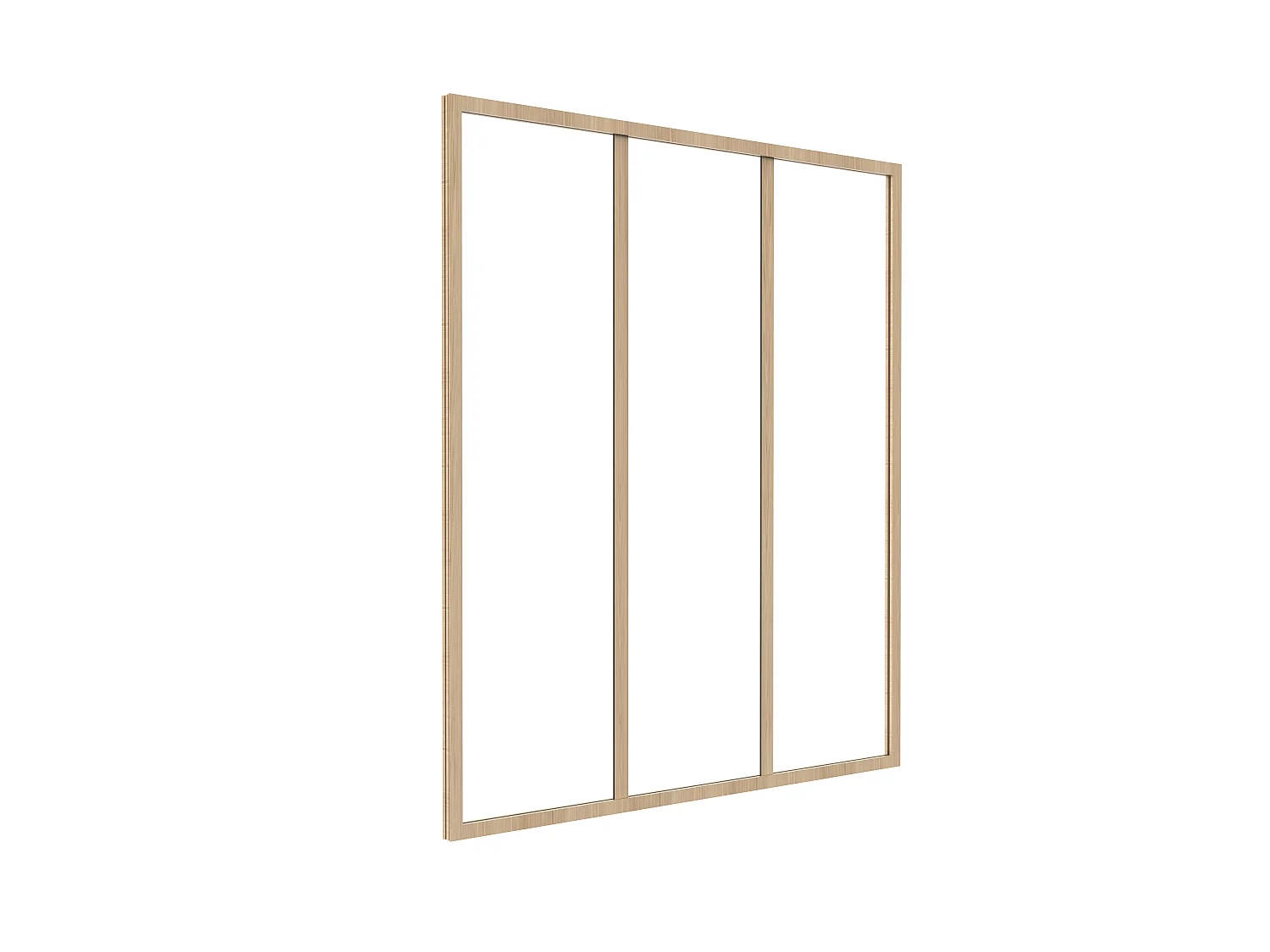 Værkstadighed plasticliff i thermolakket aluminium - 90x105 cm - Lys naturel - BAYVIEW