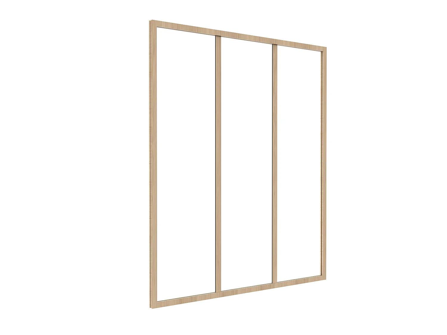 Verrière atelier en aluminium thermolaqué - 90x105 cm - Naturel clair - BAYVIEW