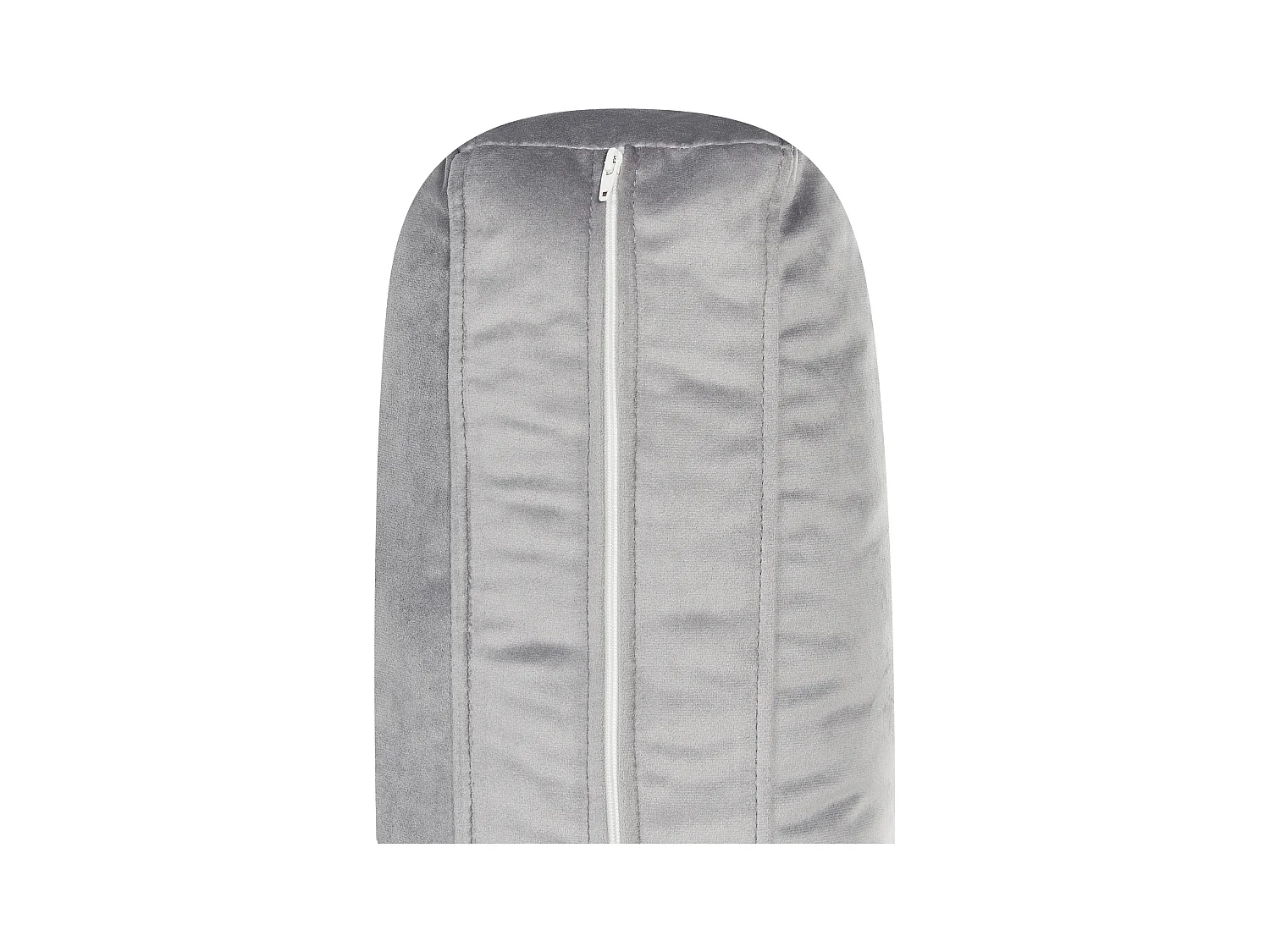 Ecksofa VINTERBRO Samtstoff Grau 4-Sitzer rechtsseitig