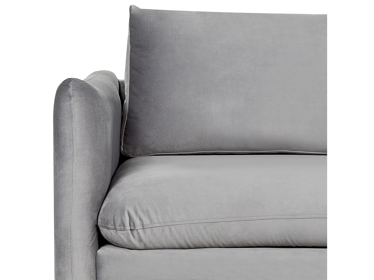 Sofá VINTERBRO Veludo Cinzento 3 lugares