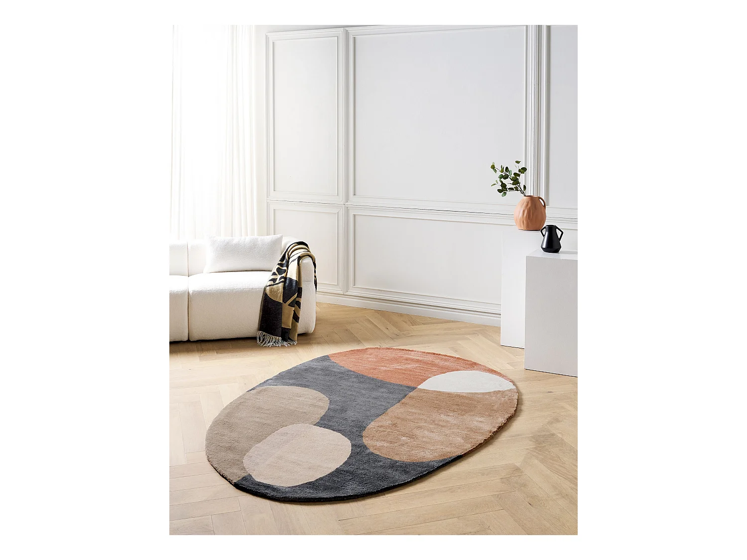 Teppich Viskose mehrfarbig 160 x 230 cm KAFAR