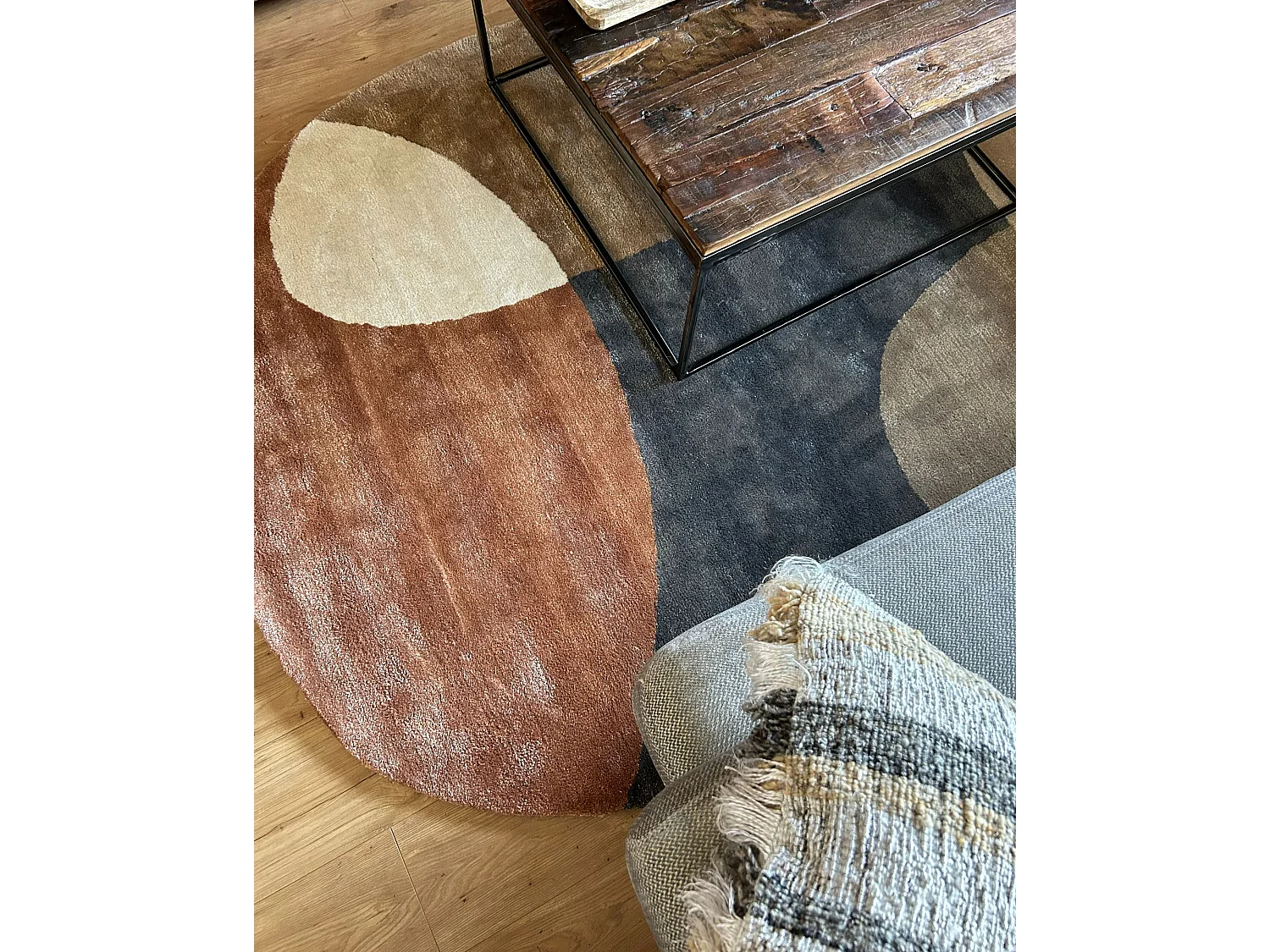 Teppich Viskose mehrfarbig 160 x 230 cm KAFAR