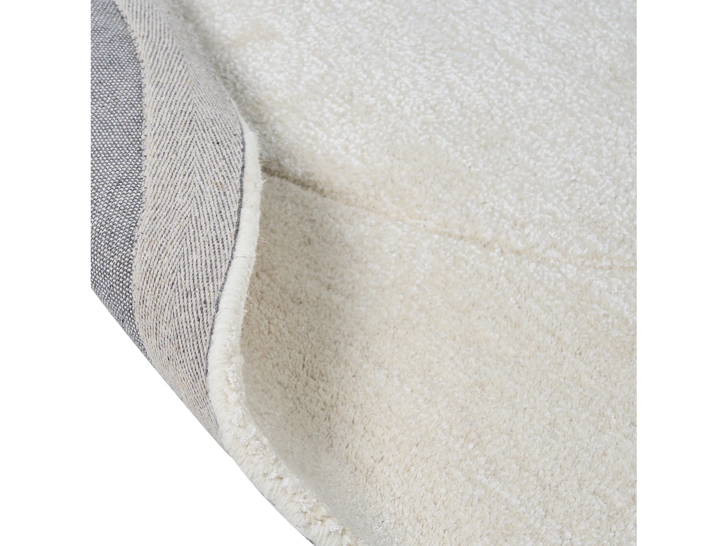 Teppich Viskose hellbeige 160 x 230 cm Kurzflor MASSO