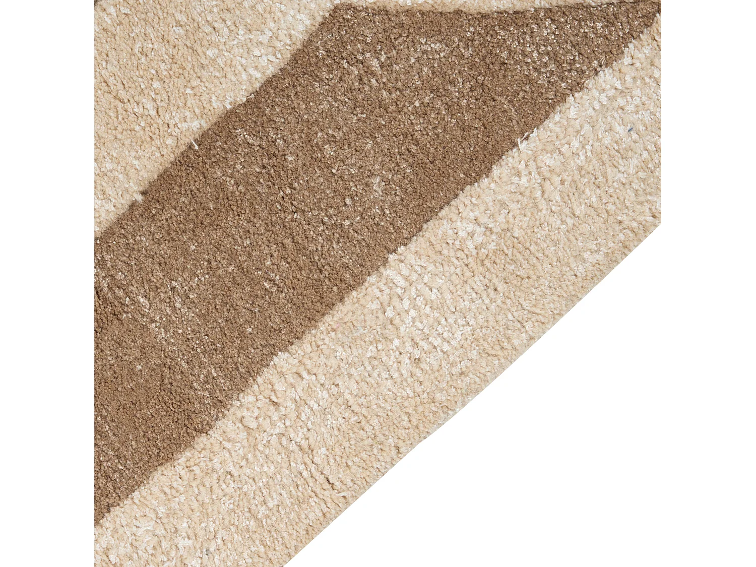 Teppich Viskose Wolle braun / beige 160x230 cm mit geometrischem Muster Mahrin