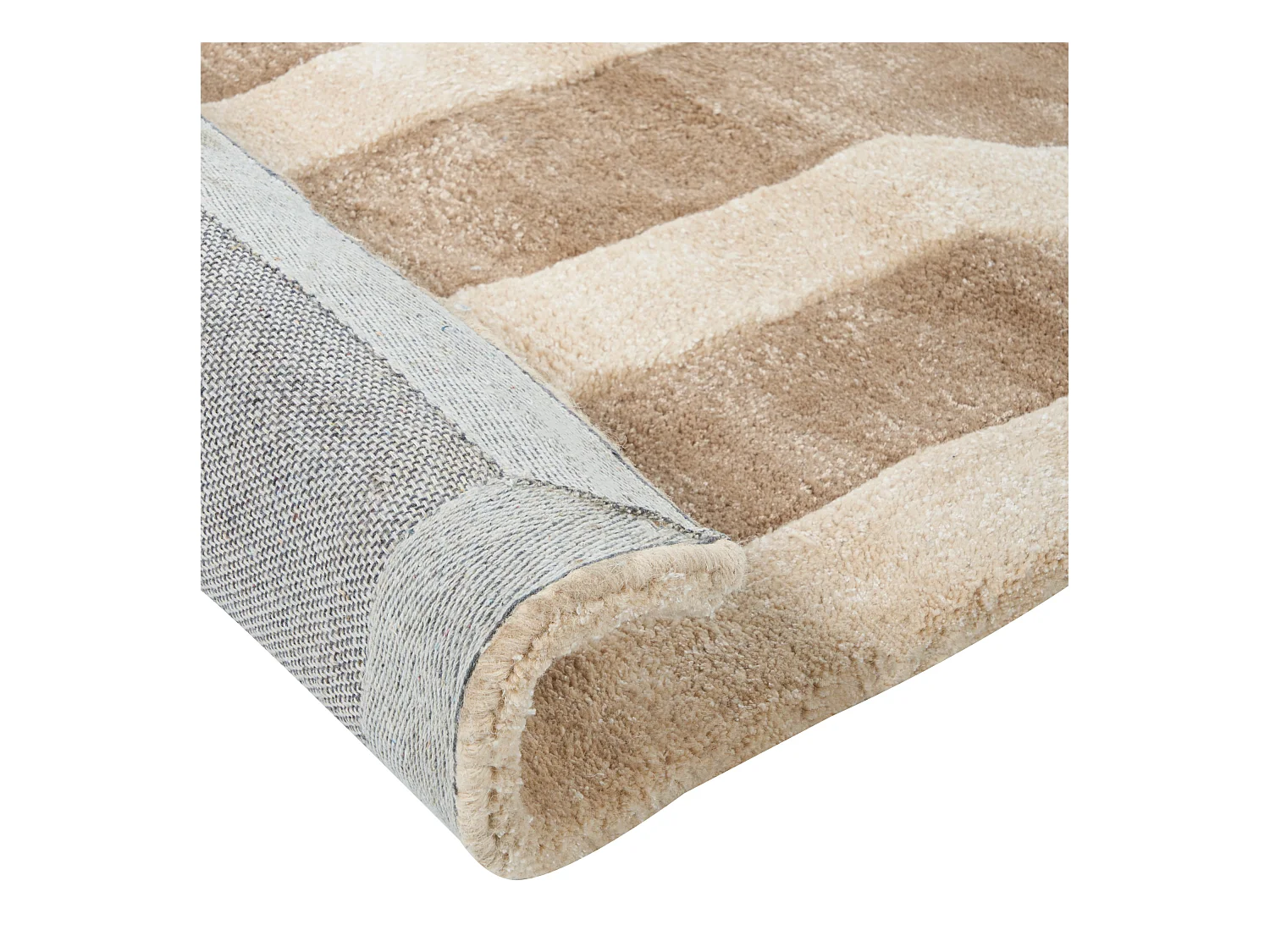 Vloerkleed viscose beige/bruin 160 x 230 cm MAHRIN
