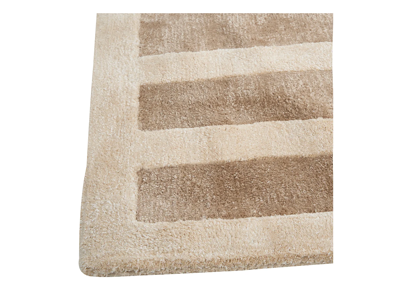 Vloerkleed viscose beige/bruin 160 x 230 cm MAHRIN