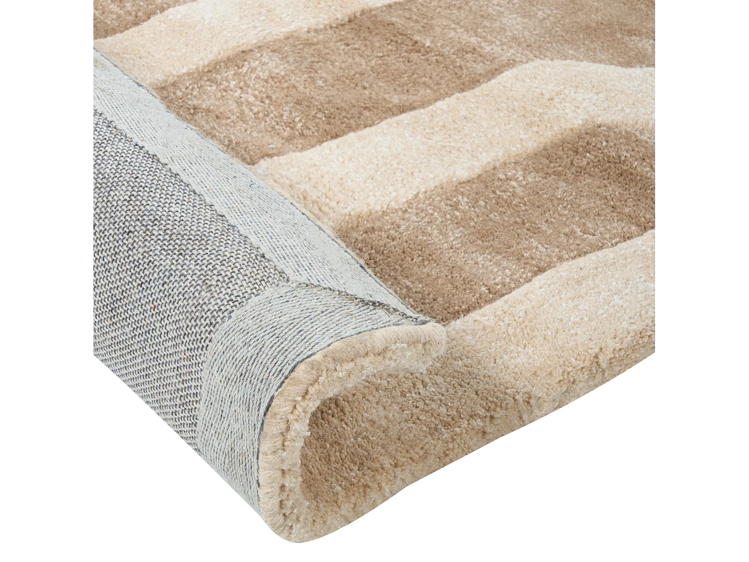Vloerkleed viscose beige/bruin 160 x 230 cm MAHRIN
