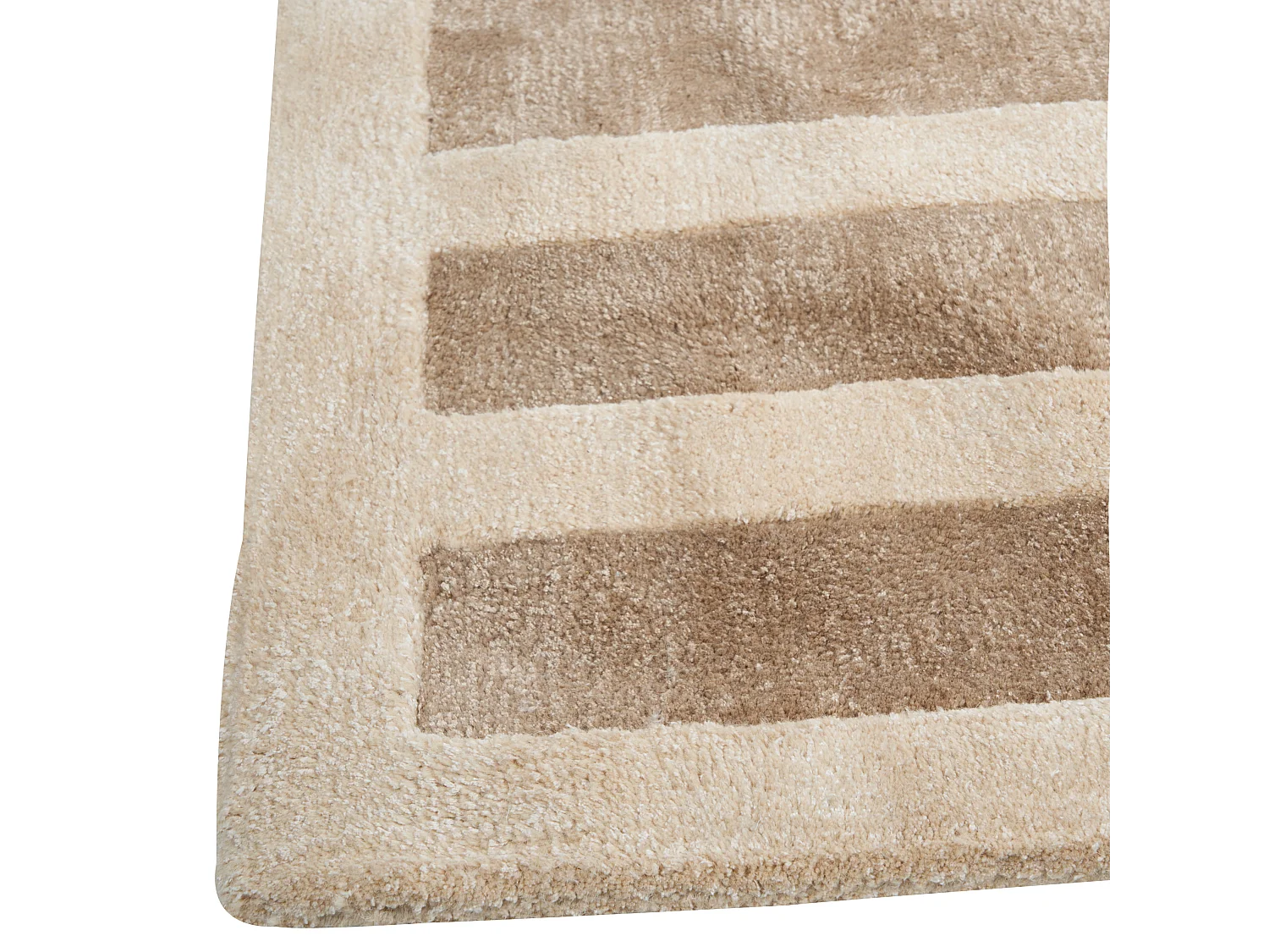 Vloerkleed viscose beige/bruin 160 x 230 cm MAHRIN