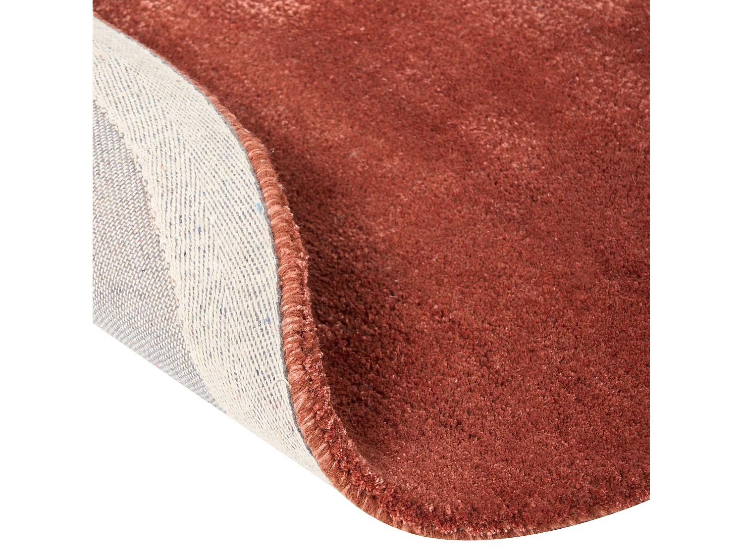 Tappeto viscosa rosso scuro 160 x 230 cm TANDO