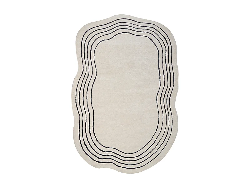 Tapis RAMZAN Beige 200 x 300 cm Soie artificielle