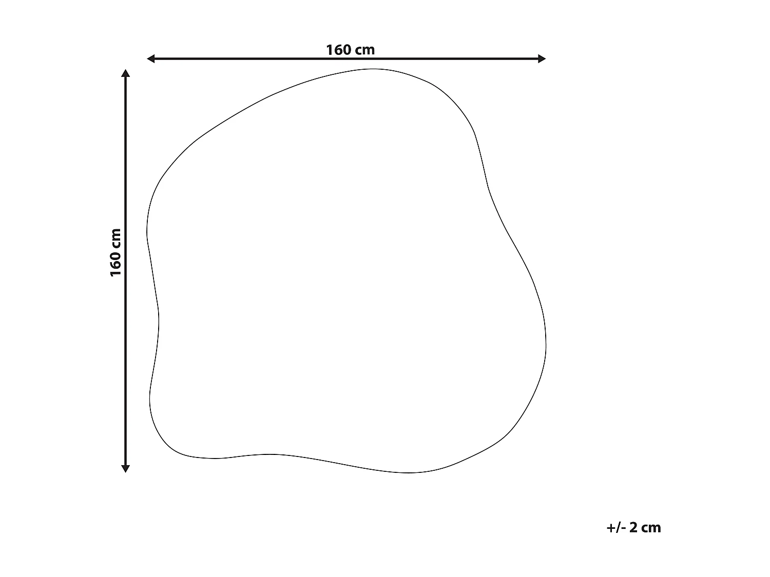 Tapis GORANO Beige clair 160 x 160 cm Soie artificielle