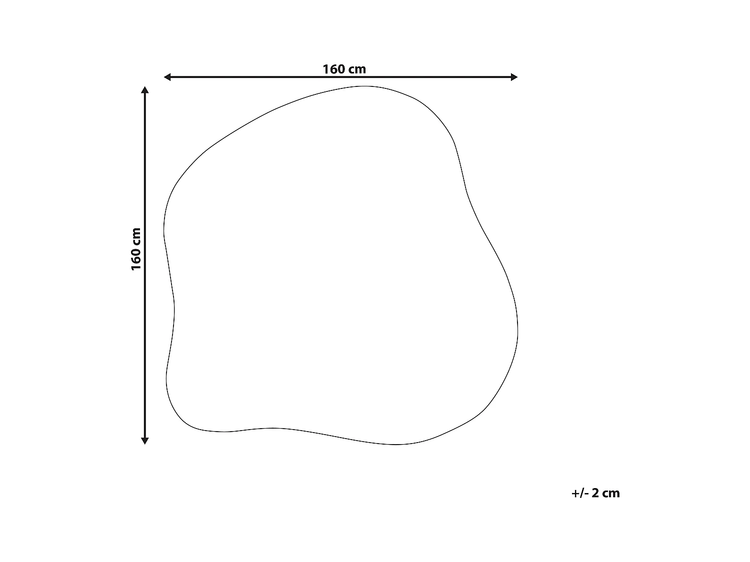 Vloerkleed viscose beige 160 x 160 cm GORANO