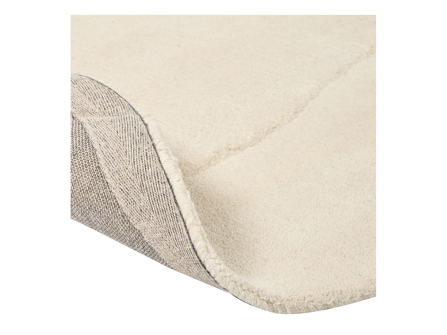 Vloerkleed viscose beige 160 x 160 cm GORANO