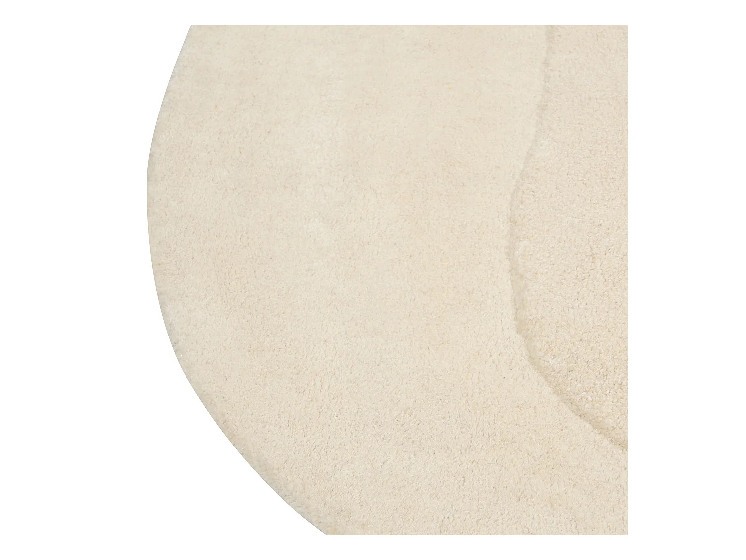 Vloerkleed viscose beige 160 x 160 cm GORANO