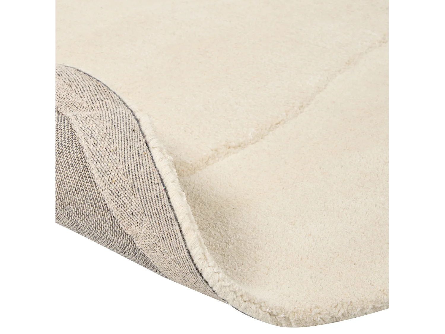 Vloerkleed viscose beige 160 x 160 cm GORANO