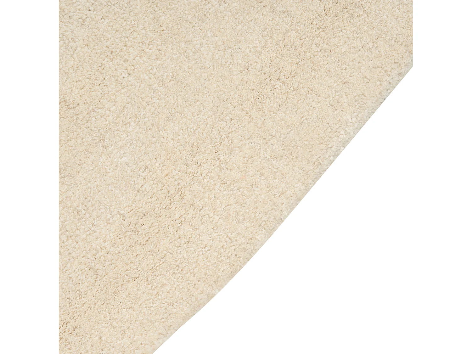 Teppich Viskose hellbeige 160 x 160 cm Kurzflor GORANO