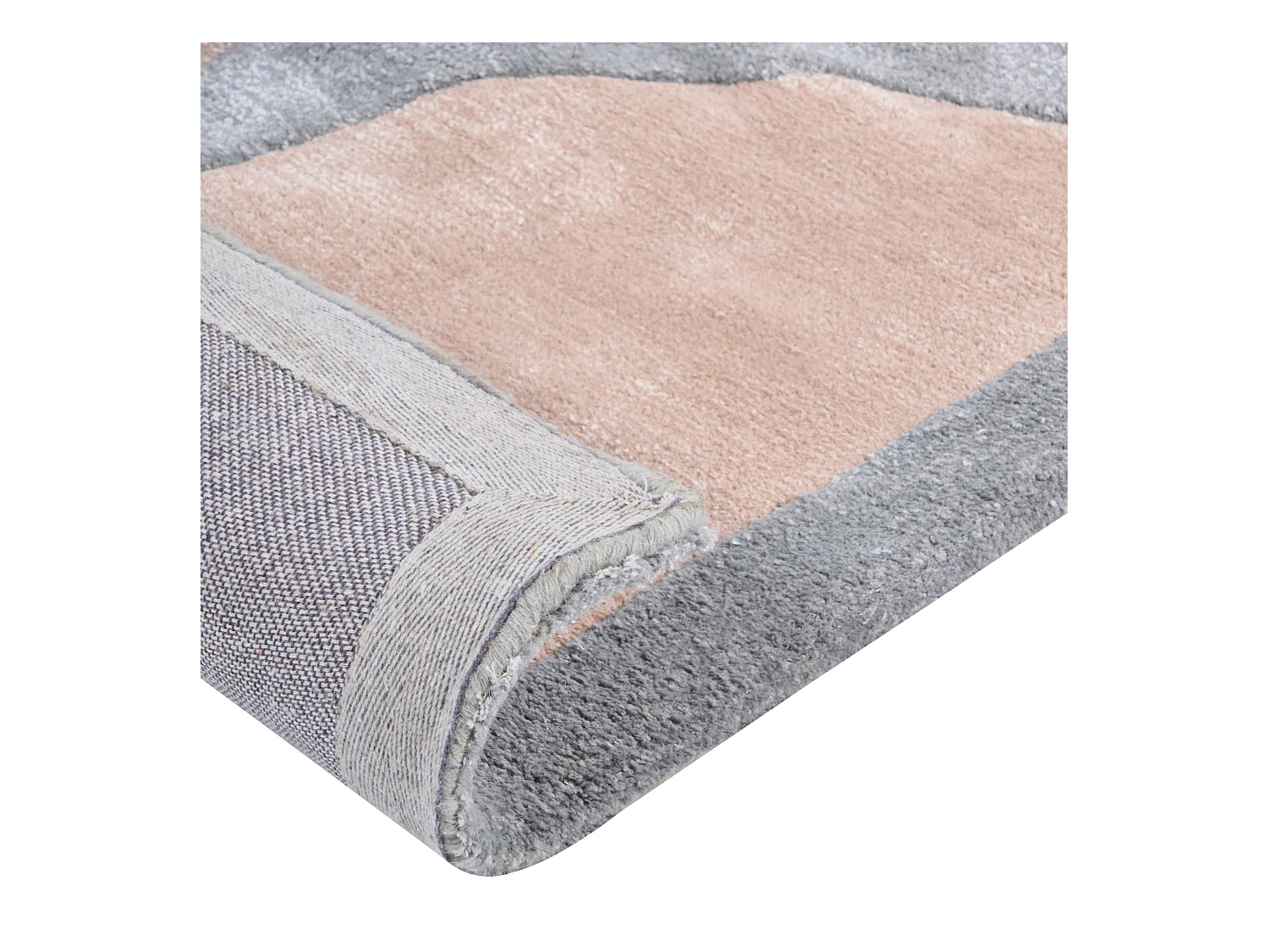 Teppich Viskose beige / grau 160 x 230 cm rechteckig mit modernem Muster Malan