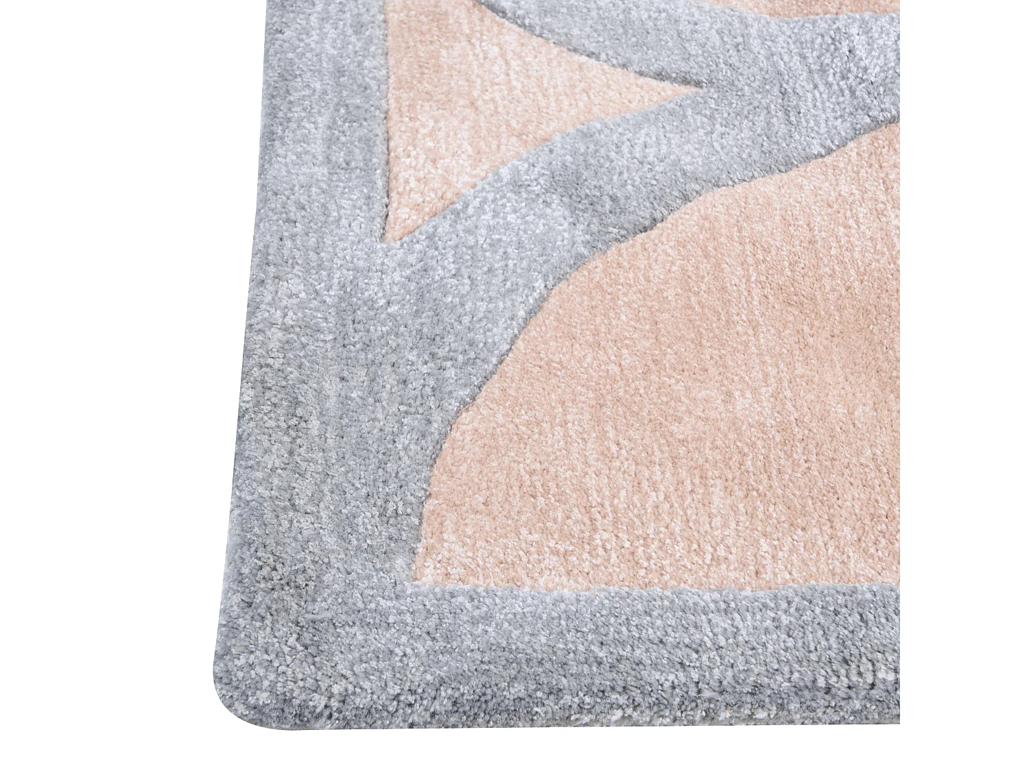 Vloerkleed viscose beige/grijs 160 x 230 cm MALAN