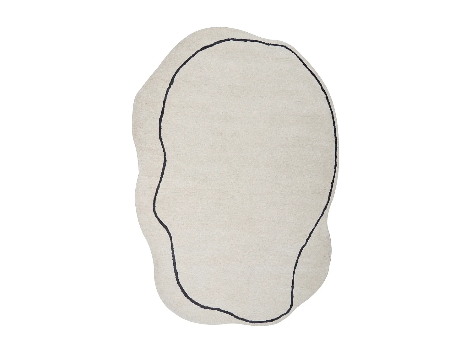 Tapete em viscose creme 160 x 230 cm DERA