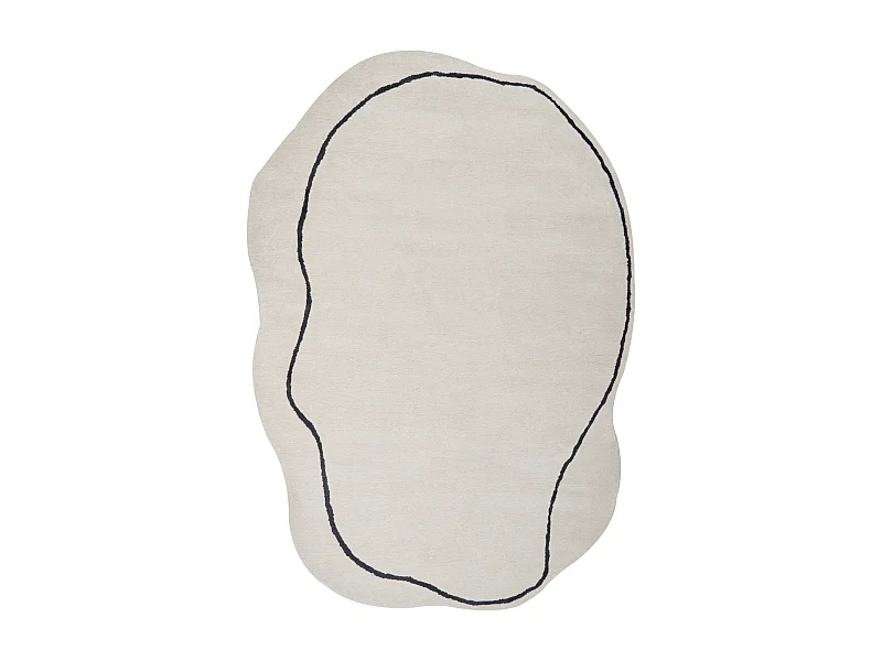 Vloerkleed viscose beige 160 x 230 cm DERA