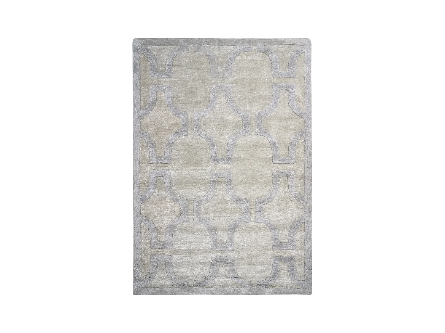 Tapis GWANI Beige 160 x 230 cm Soie artificielle